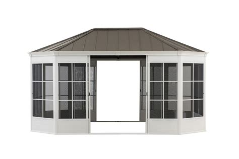 screen house metal garden gazebo|12 x 16 aluminum gazebo.